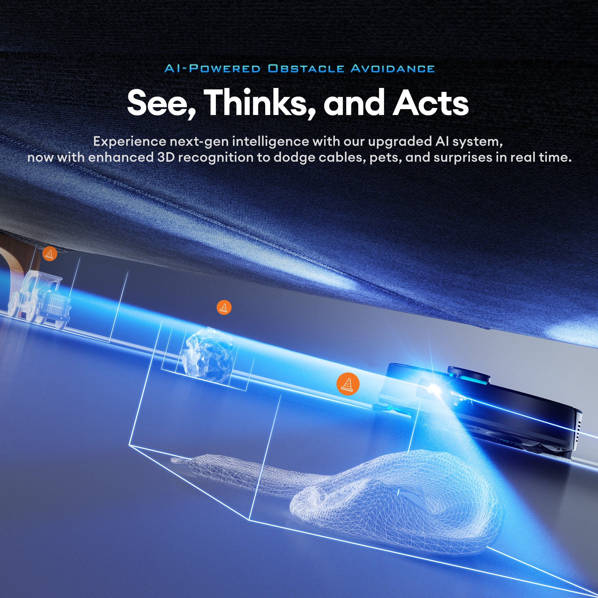 Ultenic T20 Pro Self-Emptying Robot Vacuum & Mop | 8000Pa Suction