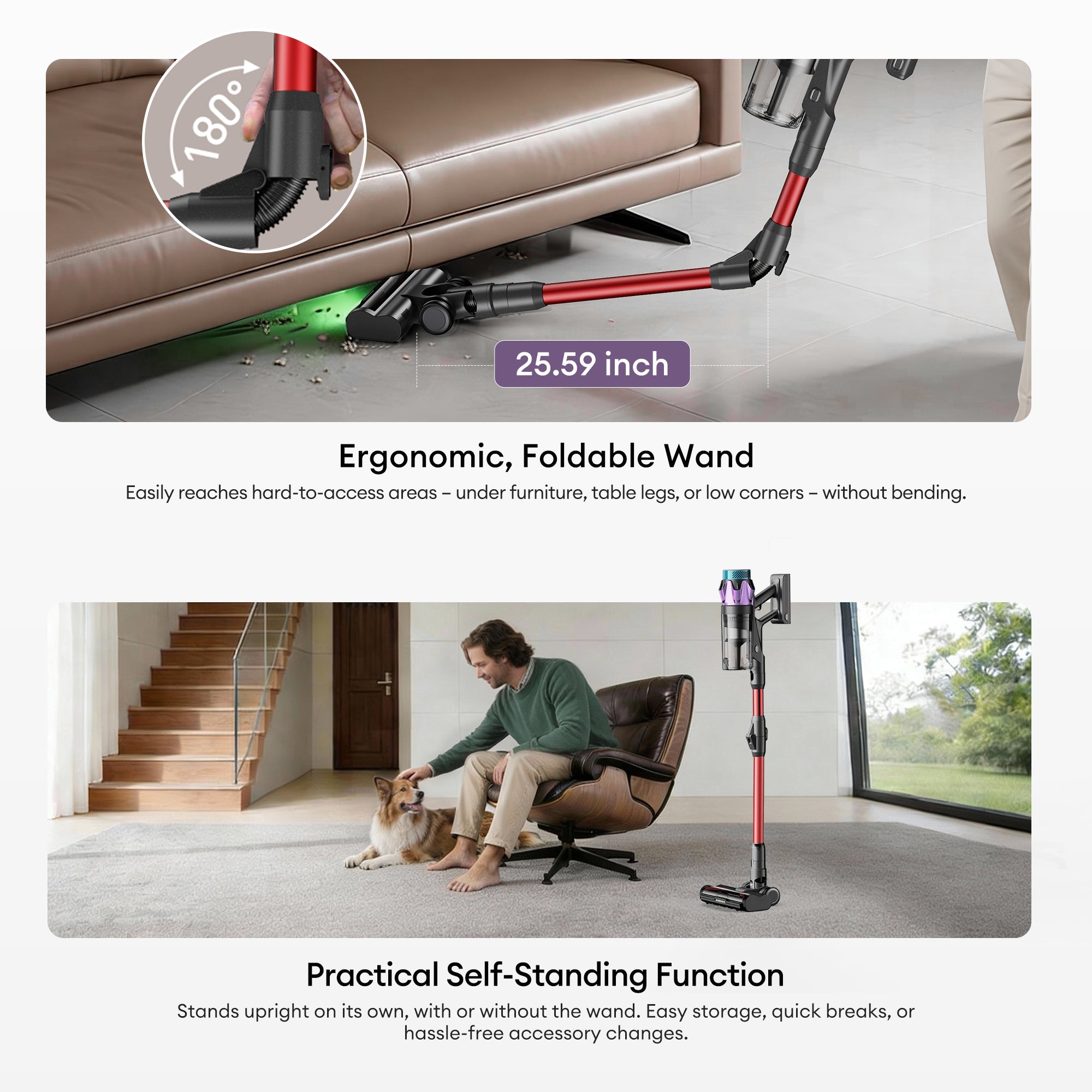 Ultenic U18 PowerPro Cordless Stick Vacuum Cleaner