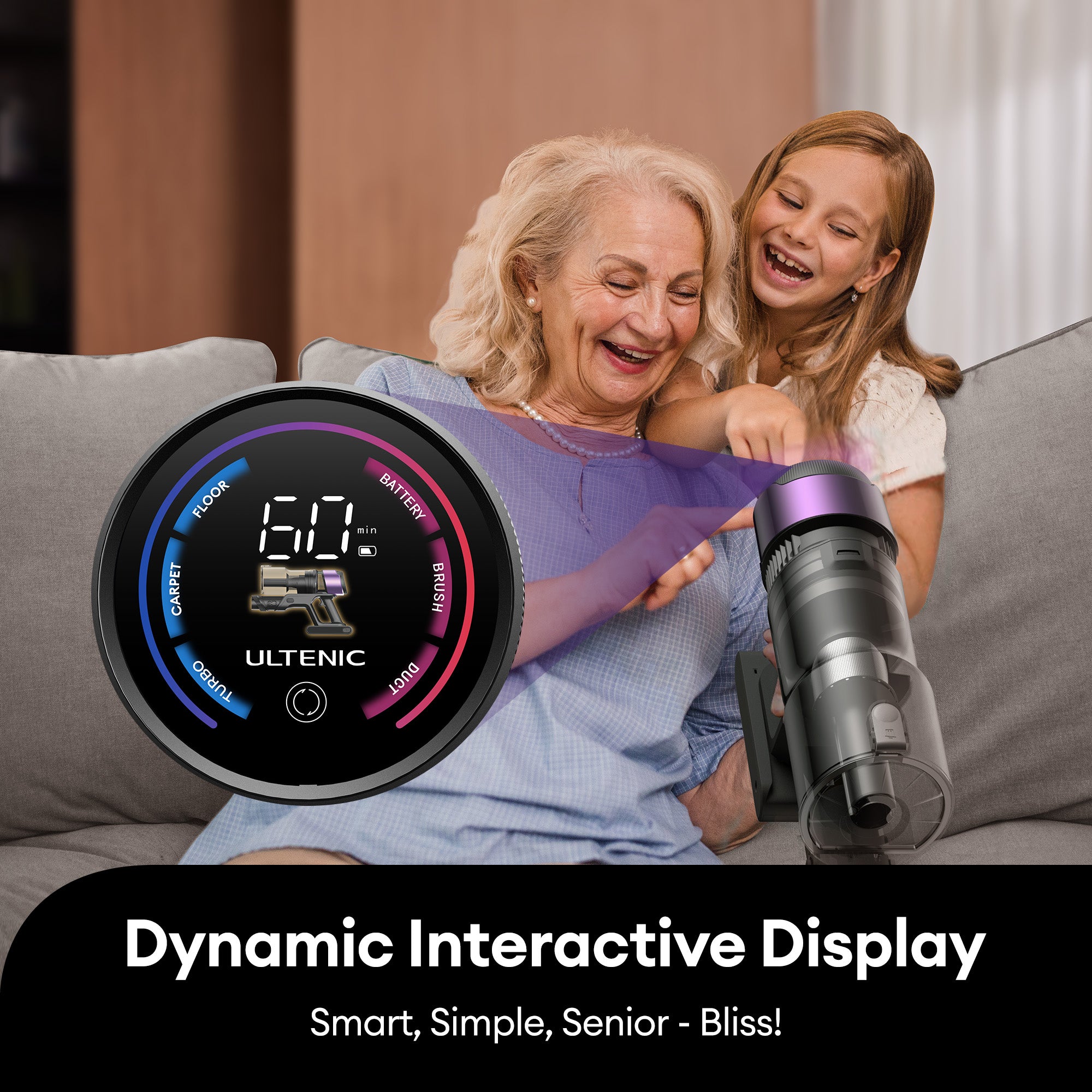 Ultenic U20 Cordless Vacuum Cleaner - Black friday best seller