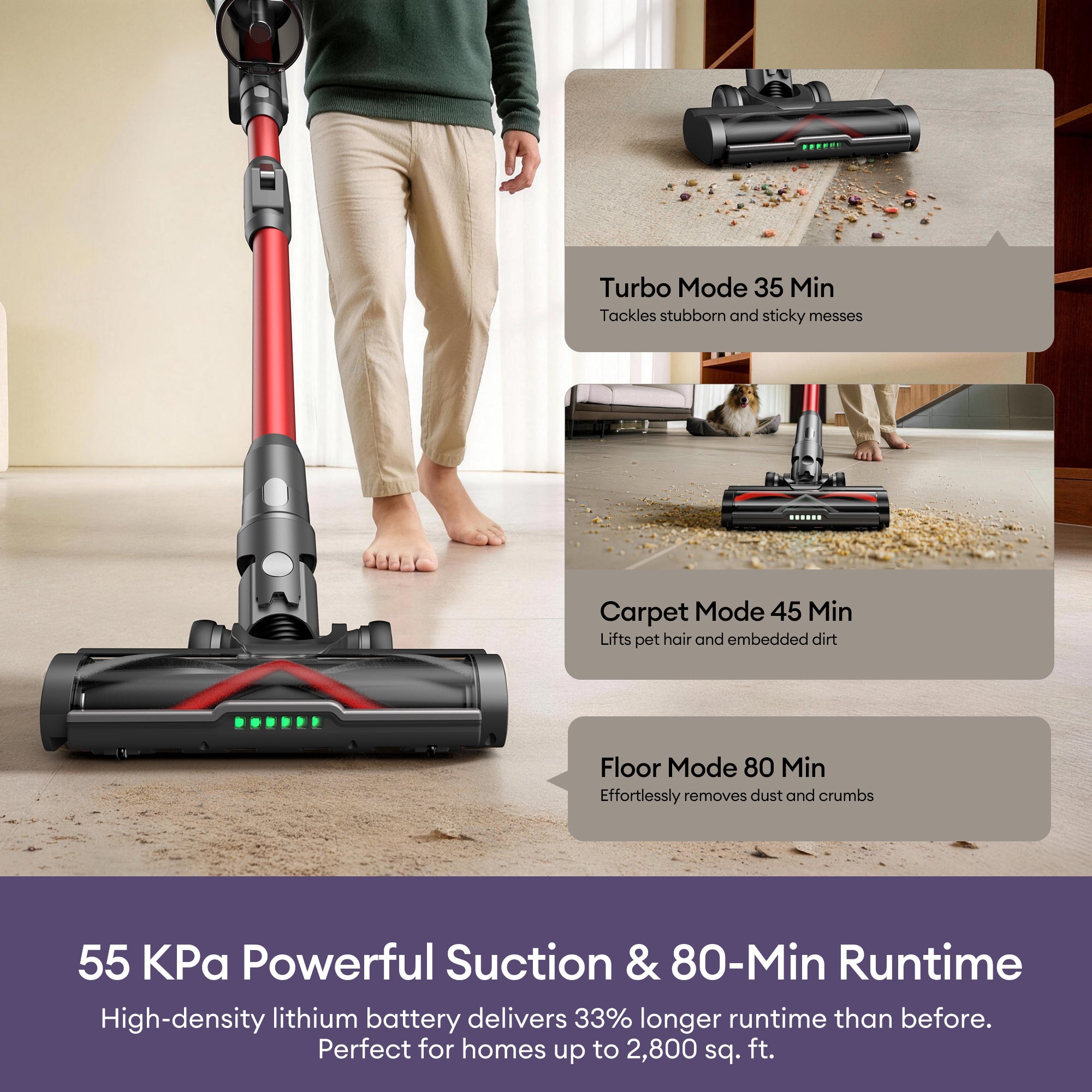 Ultenic U18 PowerPro Cordless Stick Vacuum Cleaner