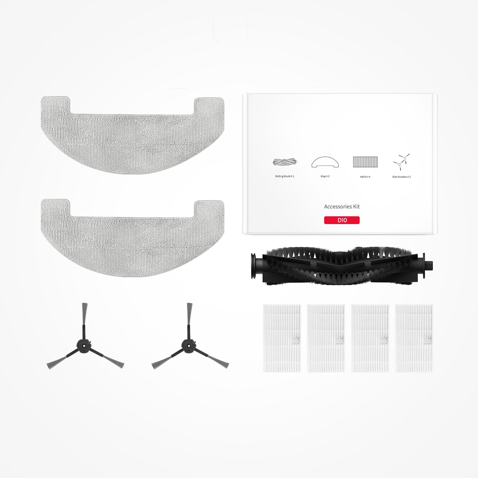 Replacement Accessories Kit for D10