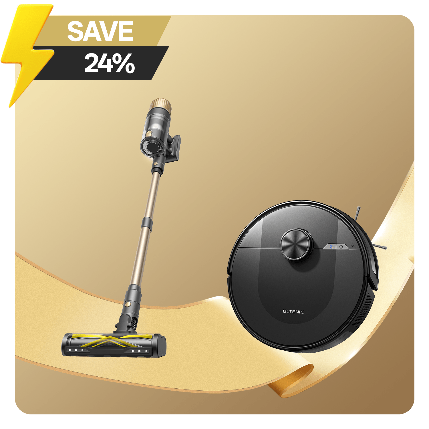 Ultenic D10 Powerful Robot Vacuum Cleaner with Mop